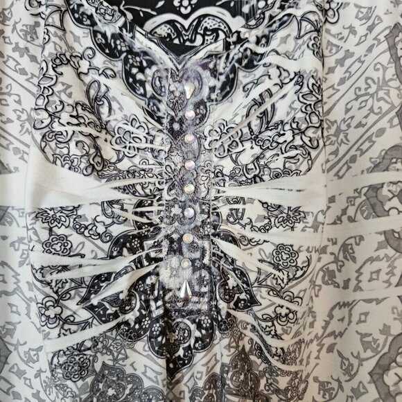 Style & Co 3/4 sleeve top XL Polyester 100% - Picture 4 of 8